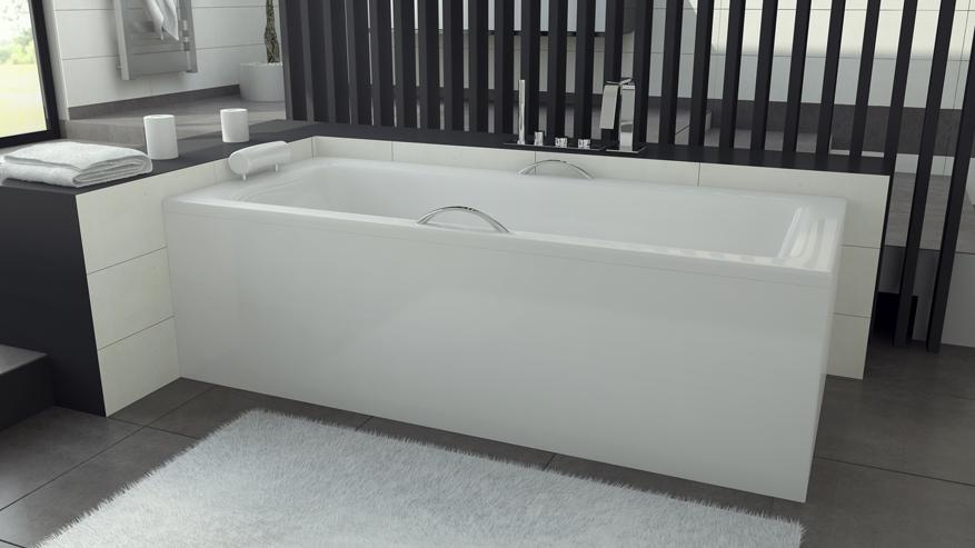 Obdĺžniková akrylátová vaňa TALIA PREMIUM 160x75 cm
