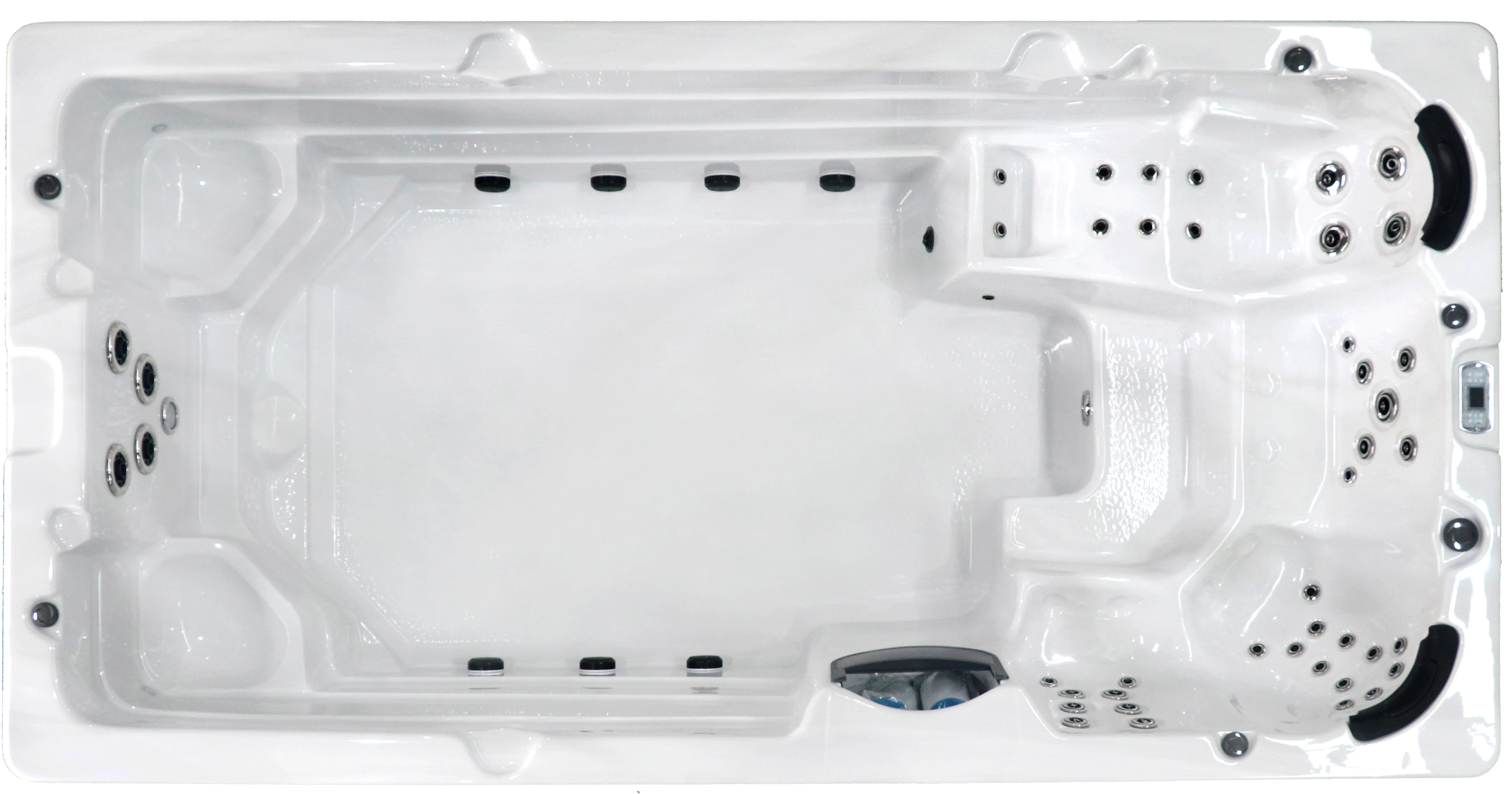 Celoročný bazén SwimSpa Sanotechnik Menorca 450x228cm pre 5 osôb s protiprúdovým systémom
