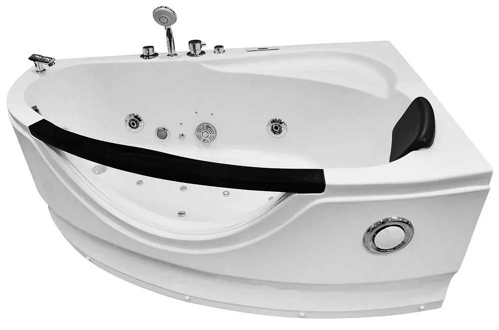 M-SPA - Kúpeľňová vaňa pravá s hydromasážou pre 1 osobu 169 x 90 x 56 cm