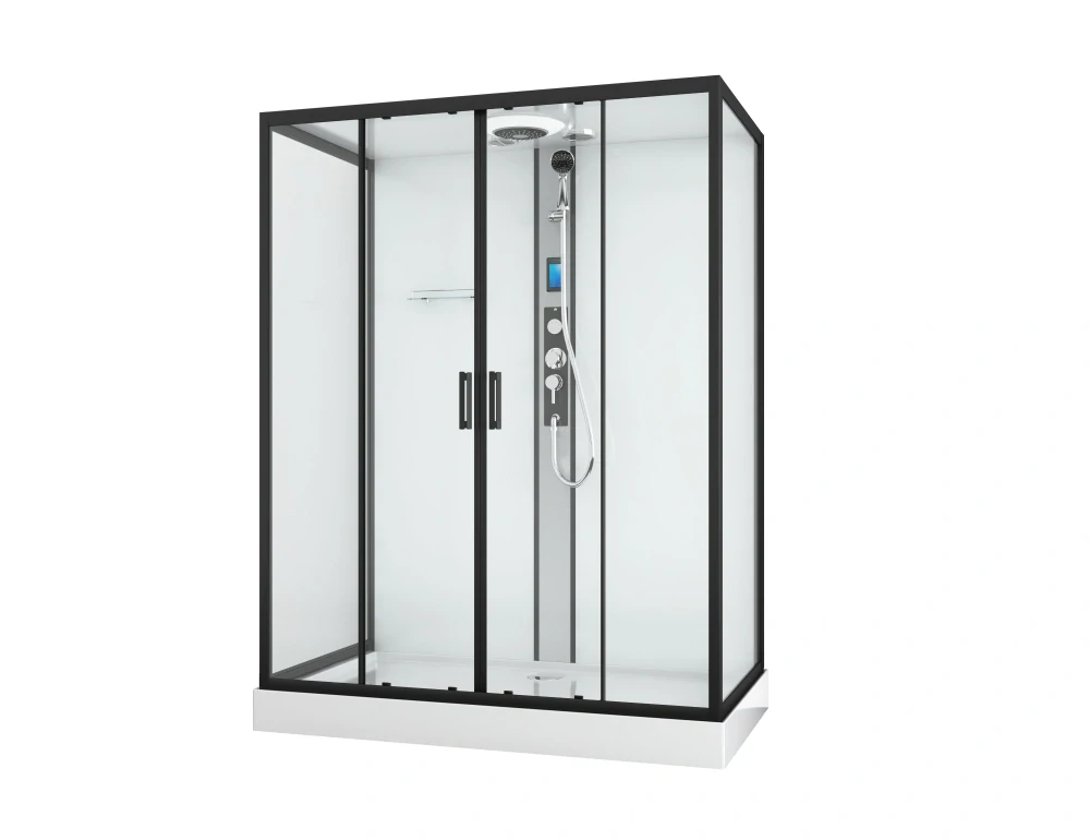 Sanotechnik QuickLine New York black - Sprchová kabína 160x90x215 cm