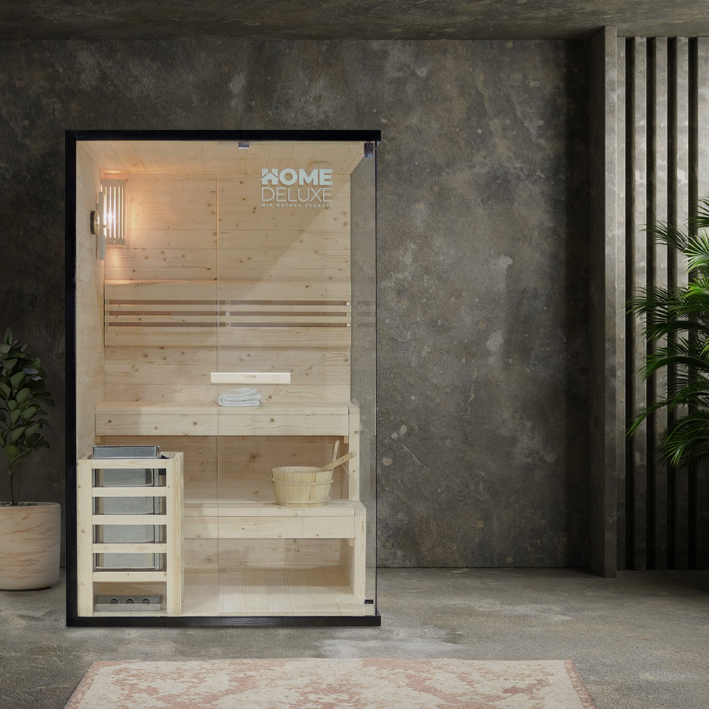 Tradičná sauna SHADOW M - 120 x 120 cm pre 2 osoby