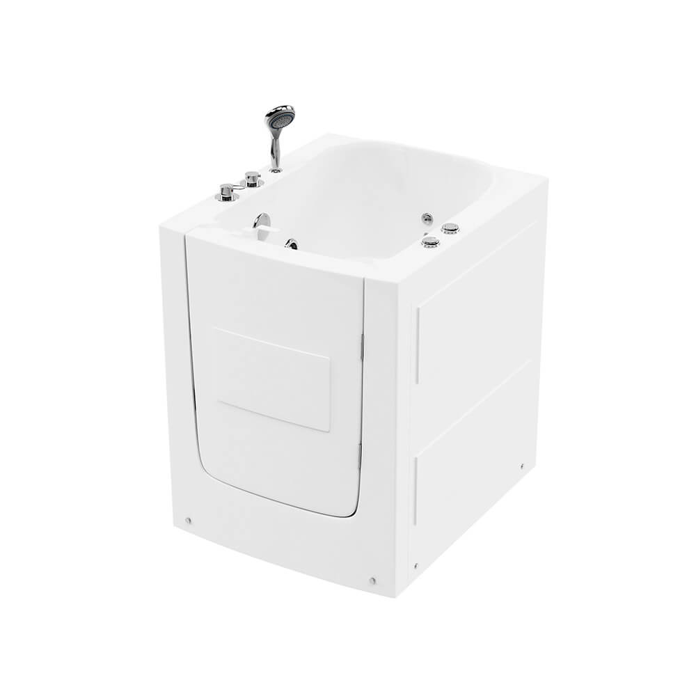 Bezbariérová sedacia vaňa s hydromasážou VITAL L - 85 x 95 cm pravá