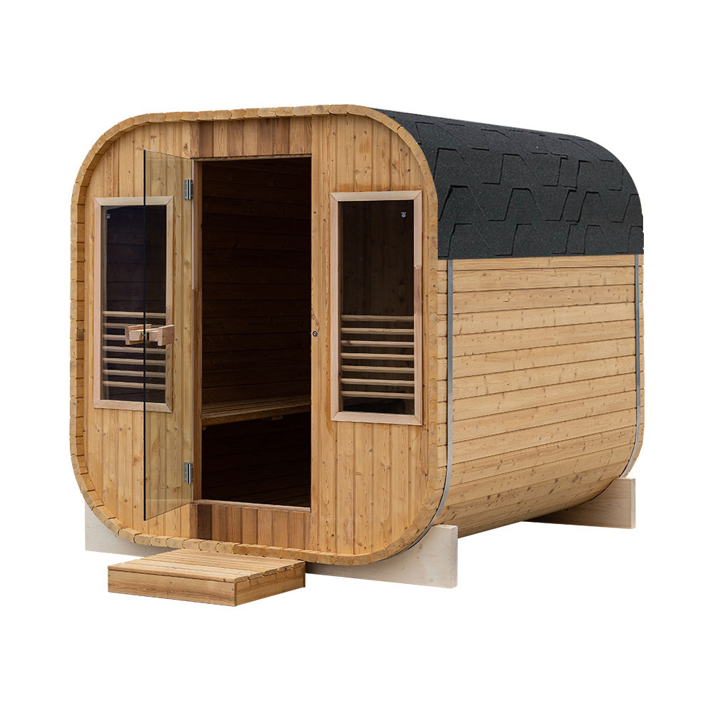 Infračervená záhradná sauna ŠTVOREC 210X240X210CM