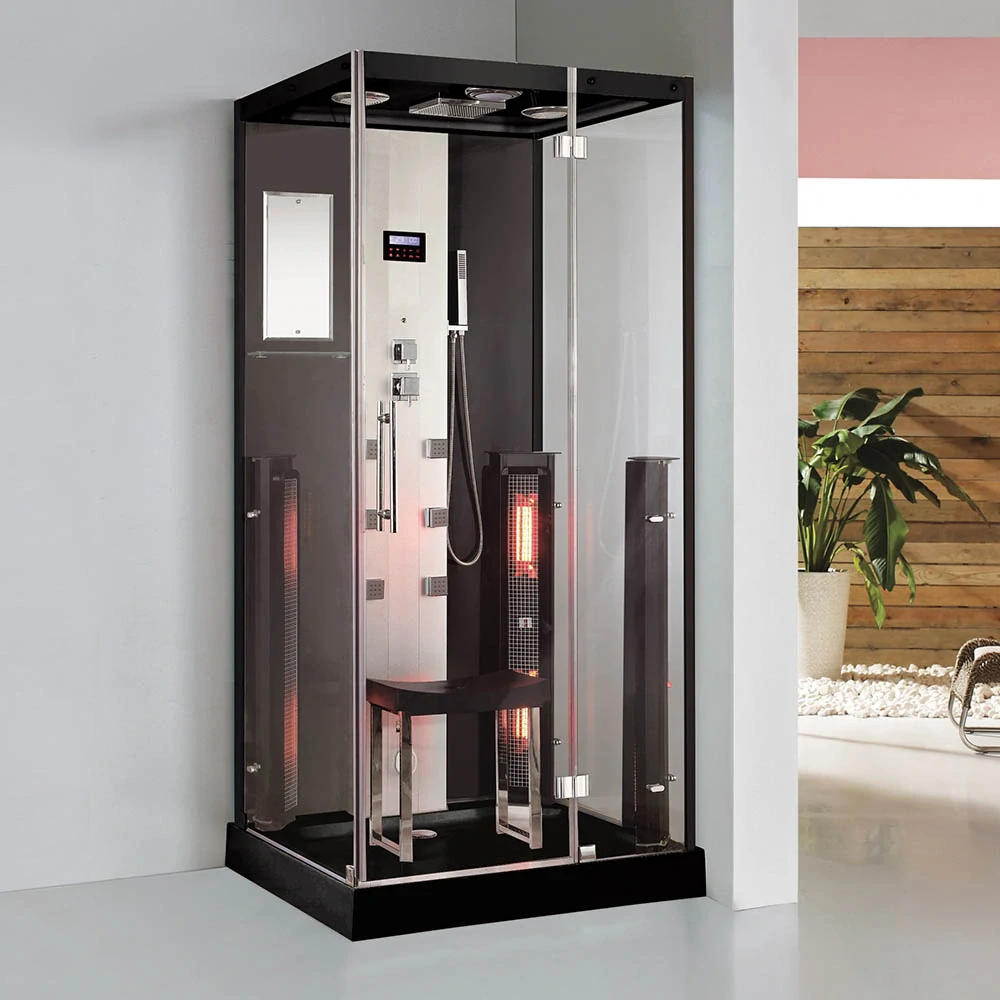 M-Spa - TRIO - Infrasauna, parná sauna a sprchový box 100 x 90 x 215 cm