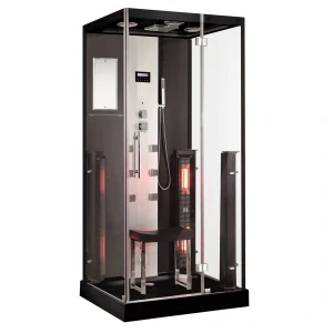 M-Spa - TRIO - Infrasauna, parná sauna a sprchový box 100 x 90 x 215 cm