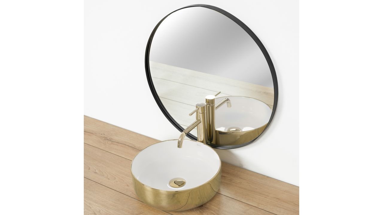 REA - Umývadlo SAMI GOLD WHITE