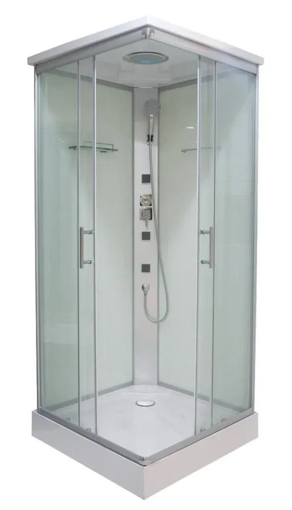 Sanotechnik - TWIST 1 - Rohový sprchovací kút s hydromasážou 80x80x215 cm CL05