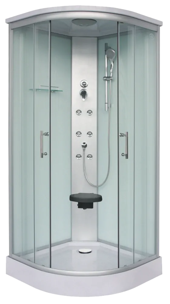 Sanotechnik - QuickLine Rumba - sprchový box štvrťkruh 90x90x215cm