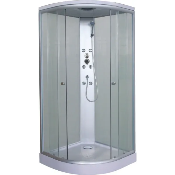 Sanotechnik - Relax - sprchový box štvrťkruh 90x90x207cm, biely