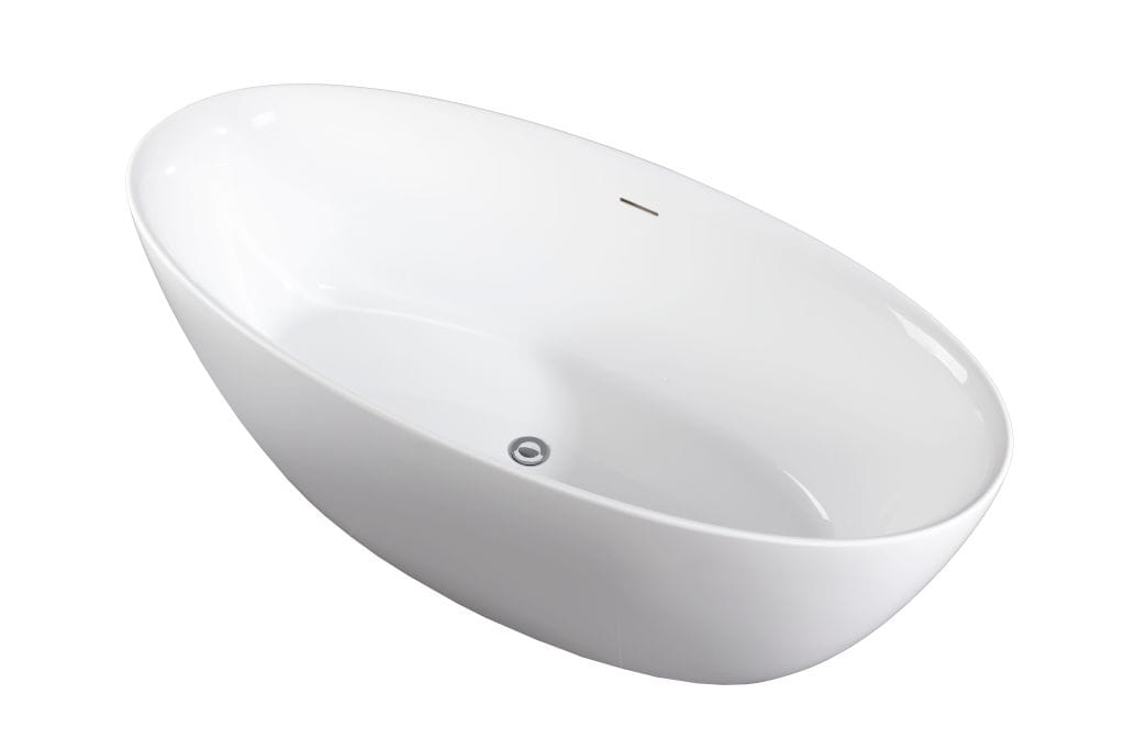Sanotechnik - Miami - Samostatne stojaca vaňa 170 x 82cm biely lesk