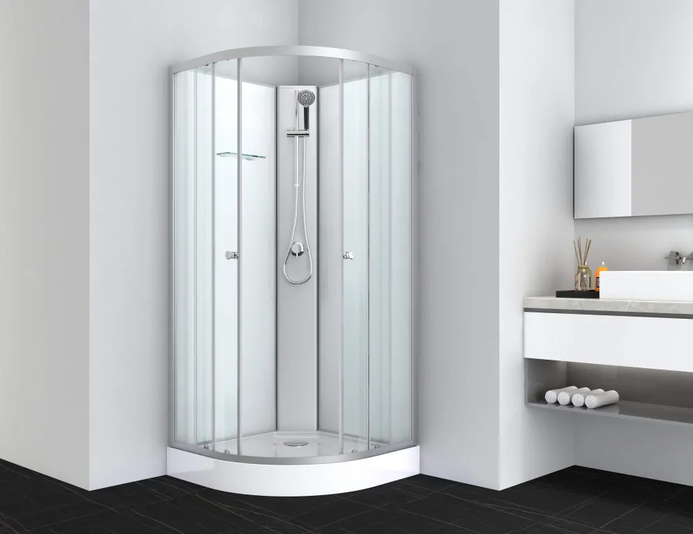 Sanotechnik - IDEA 1 - sprchový box štvrťkruhový - 80 x 80 x 204 cm