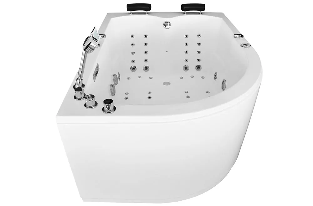 M-SPA - Pravá kúpeľňová vaňa s hydromasážou 170 x 120 x 70 cm