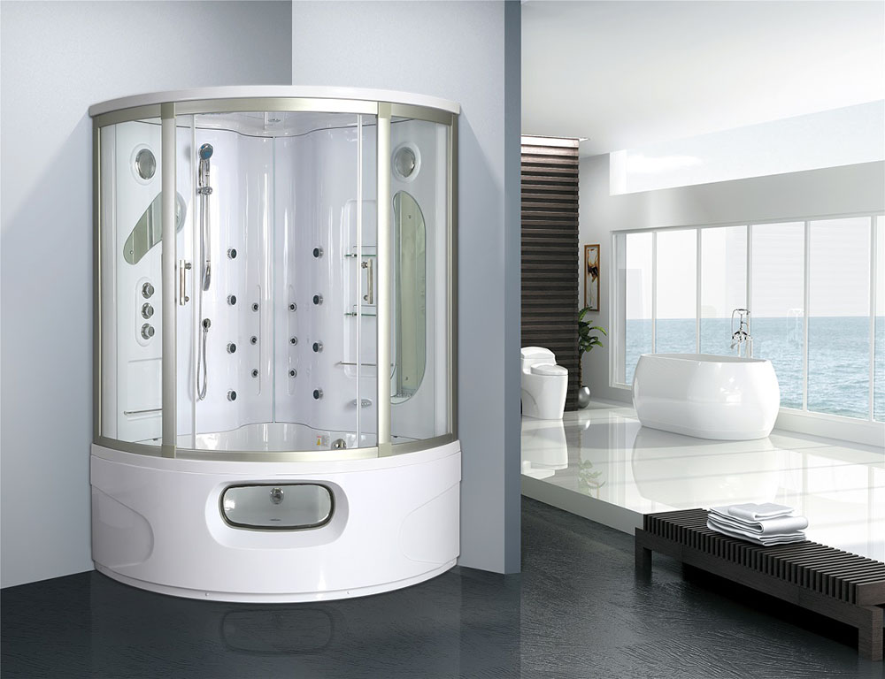M-SPA - Kabíno-vaňa s hydromasážou a funkciou parnej sauny 2,8kW 155 x 155 x 220 cm