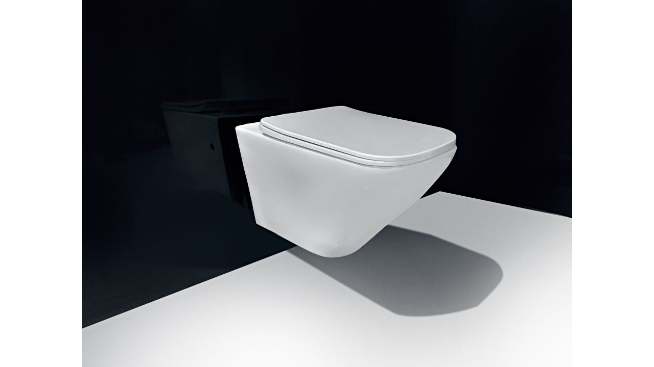 REA - WC IVO RIMLESS DUROPLAST/FLAT/ZM 