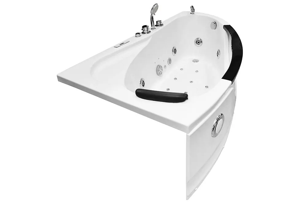M-SPA - Kúpeľňová vaňa ľavá s hydromasážou pre 1 osobu 169 x 90 x 56 cm