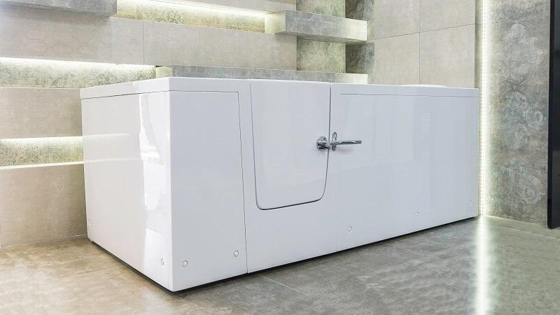 Bezbariérová vaňa s dvierkami IMPRESSIONE 170L - 170 x 76 cm dvierka na ľavej strane