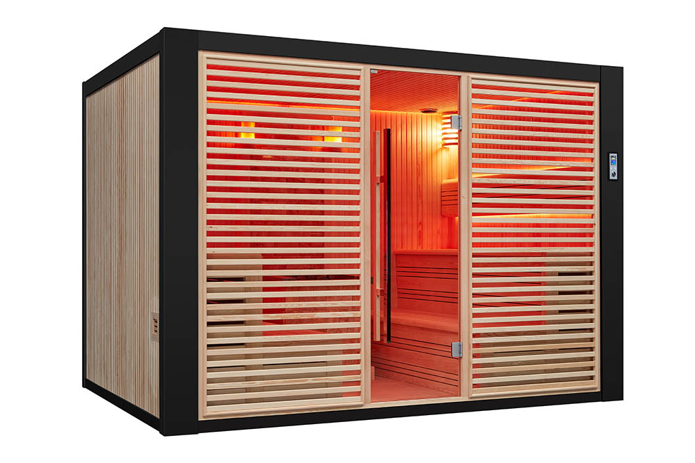 M-SPA - Suchá sauna s kamny 300 x 200 x 210 cm 12kW