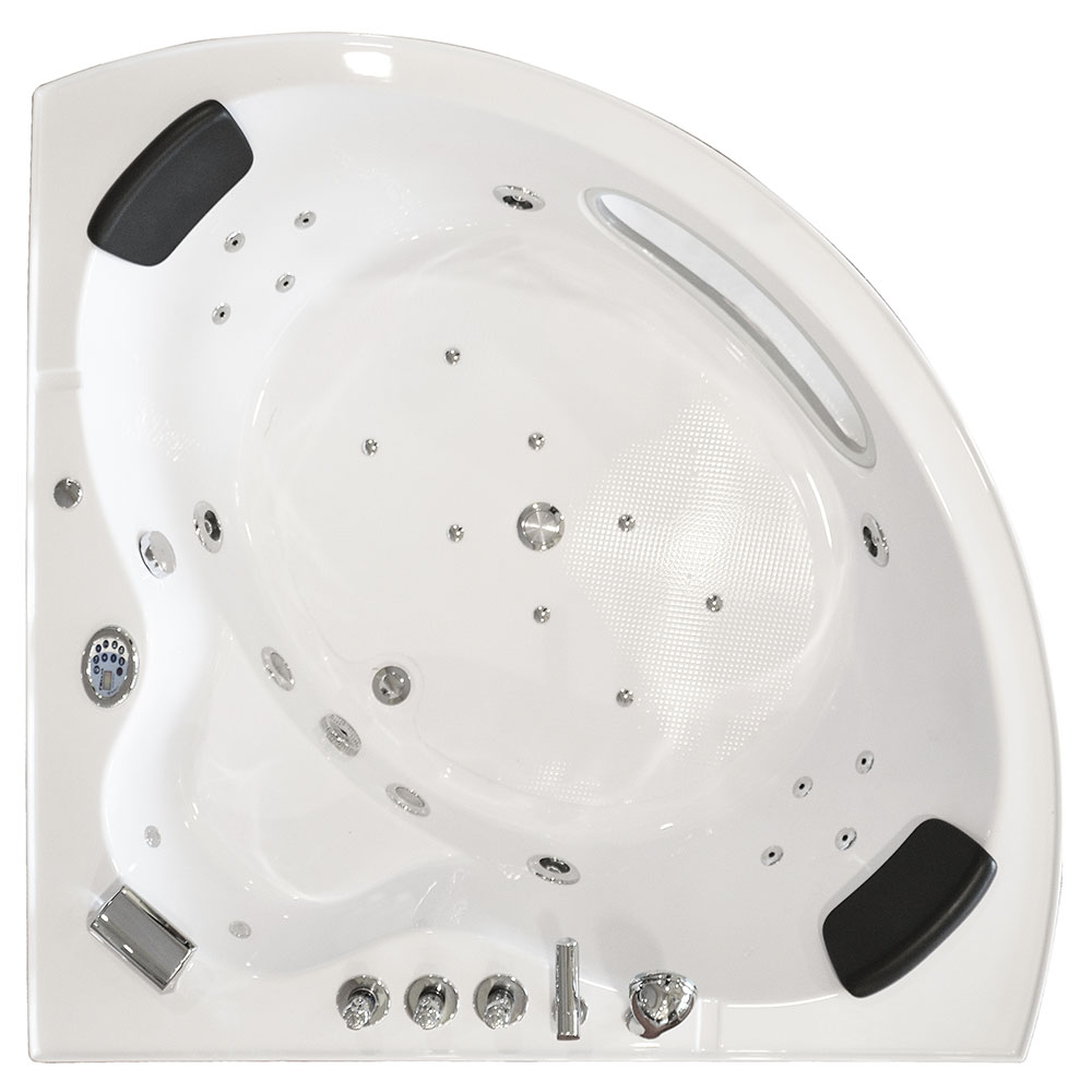 M-SPA - Kúpeľňová vaňa TURBO SPA s hydromasážou 152 x 152 x 55 cm