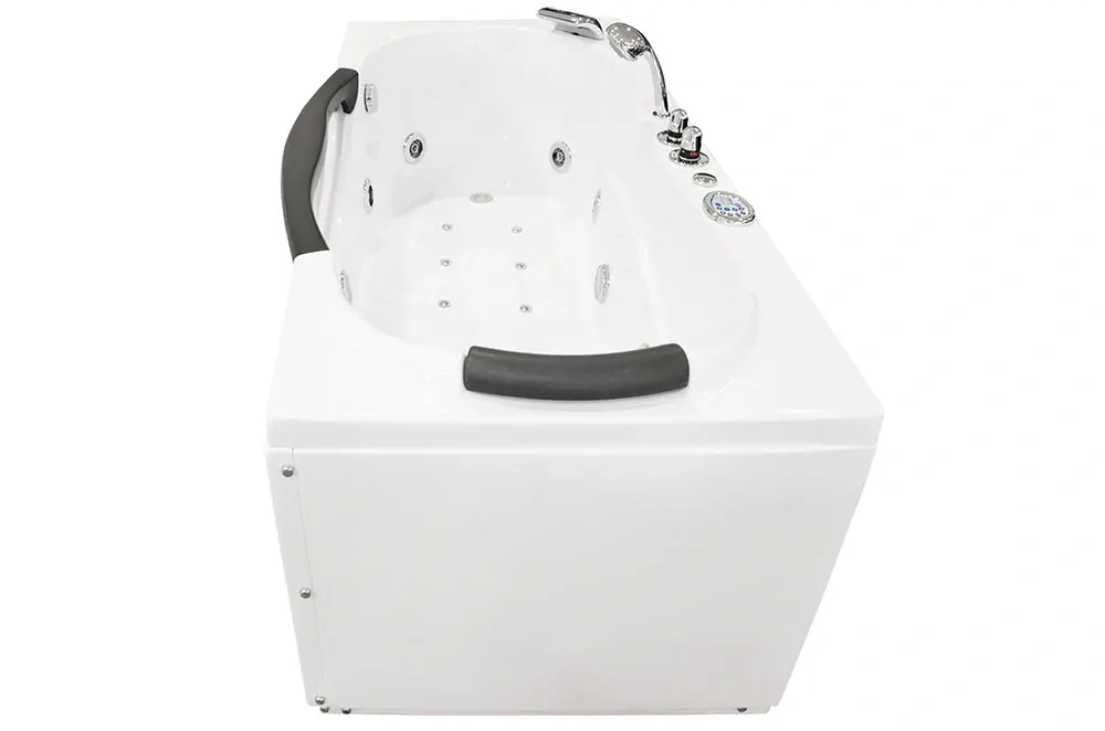 M-SPA - Kúpeľňová vaňa pravá s hydromasážou 1002 TURBO pre 1 osobu 180 x 88 x 65 cm