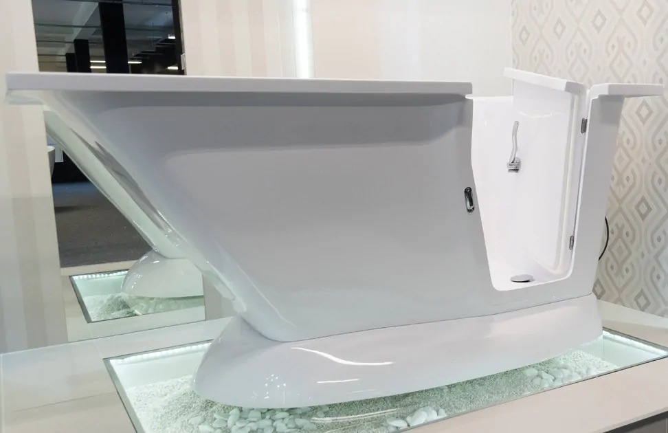 Bezbariérová vaňa s dvierkami MODERN 150 - 150 x 76 cm dvierka na pravej strane