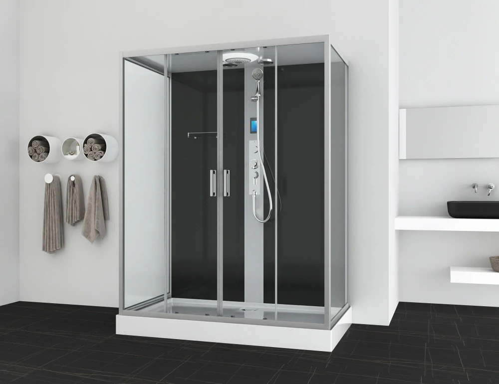 Sanotechnik QuickLine New York chróm - Sprchová kabína 160x90x215 cm