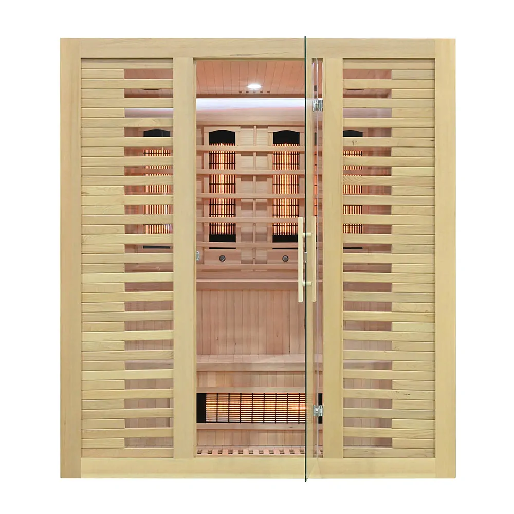 Infrasauna pre 4 osoby so soľným kameňom 180x160x200cm