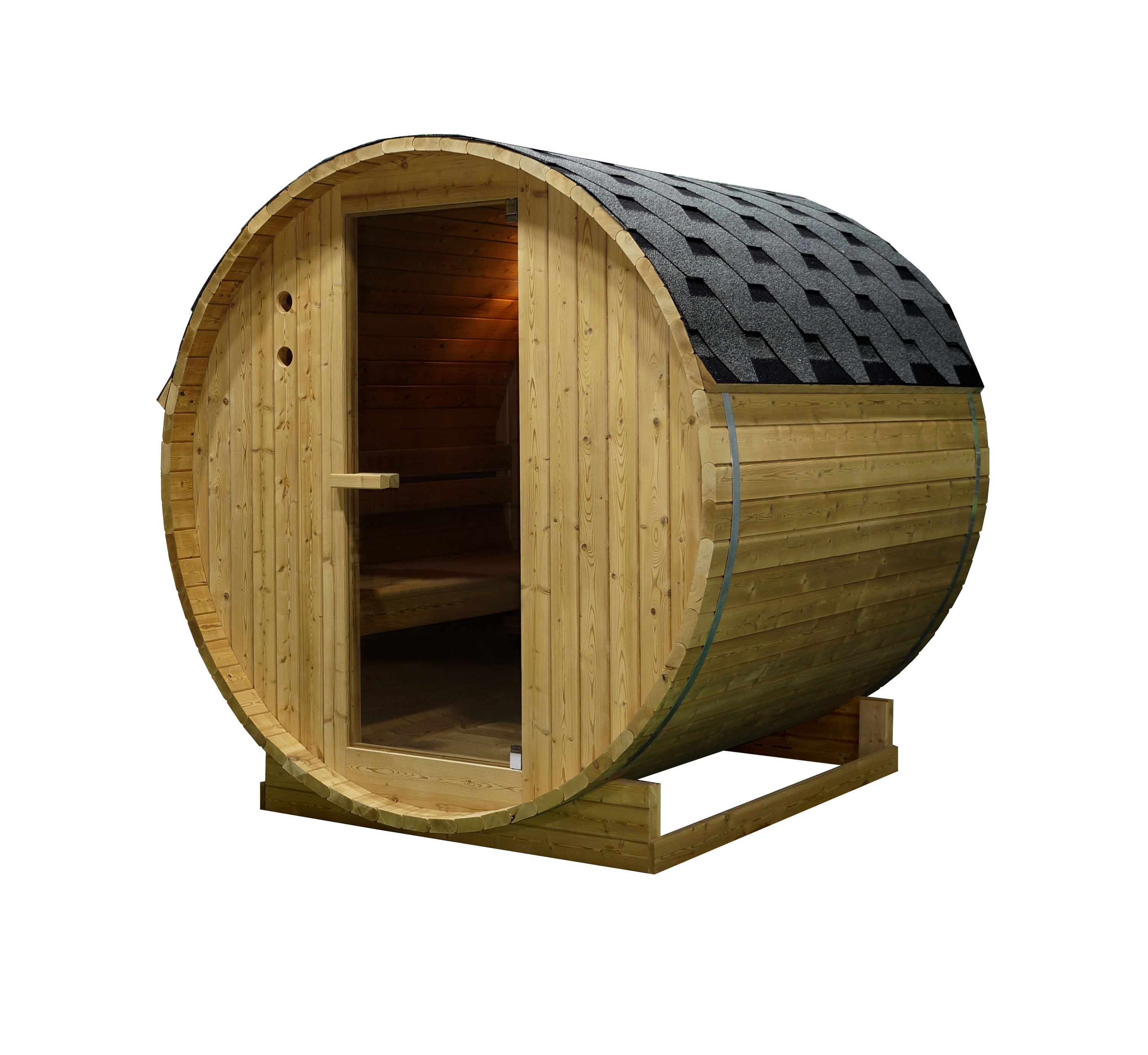 Sanotechnik Sudová fínska vonkajšia sauna TROMSÖ L pre 4 osoby 194,8x180x191,5 cm