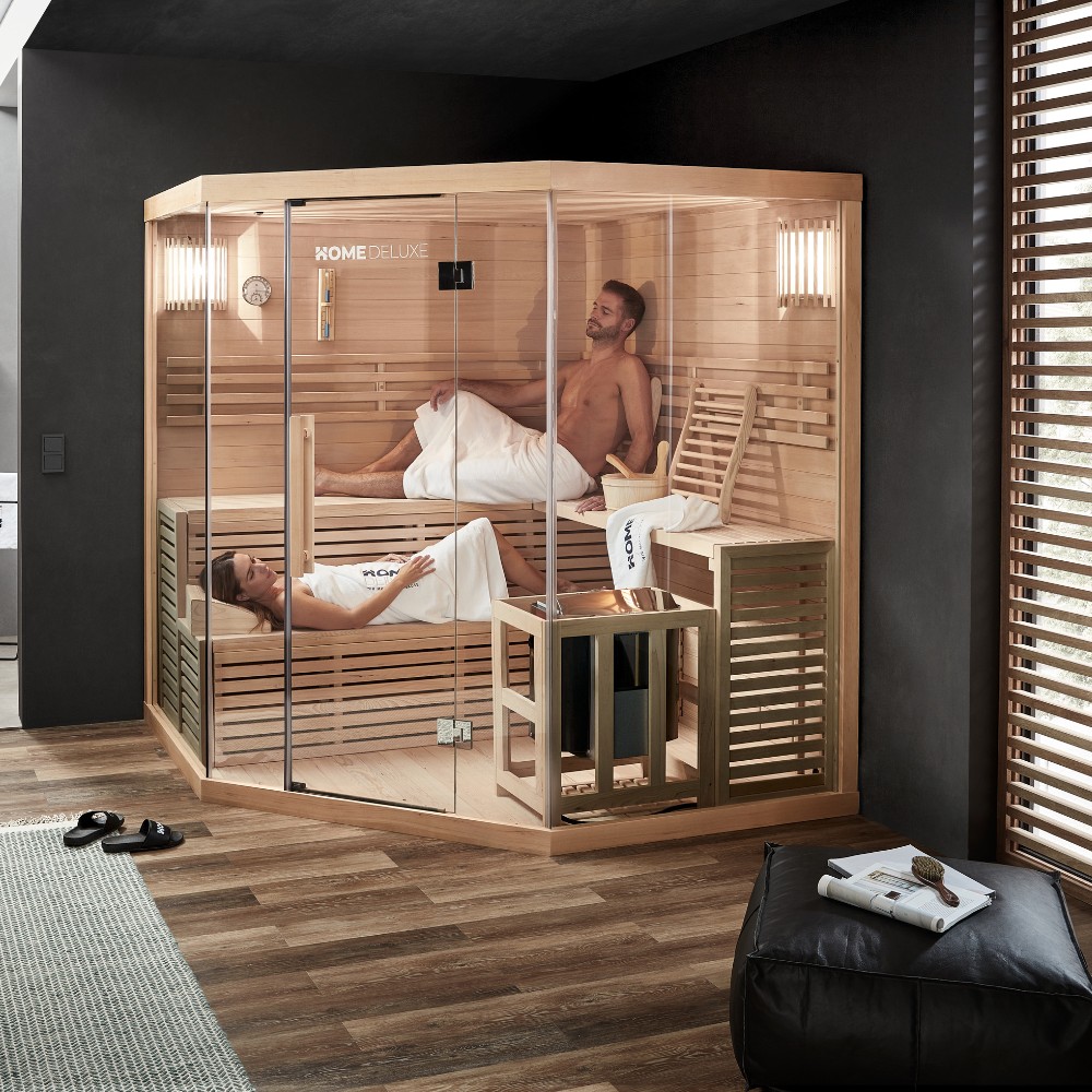 Tradičná sauna SKYLINE BIG XL - 200 x 200 cm pre 6 osôb