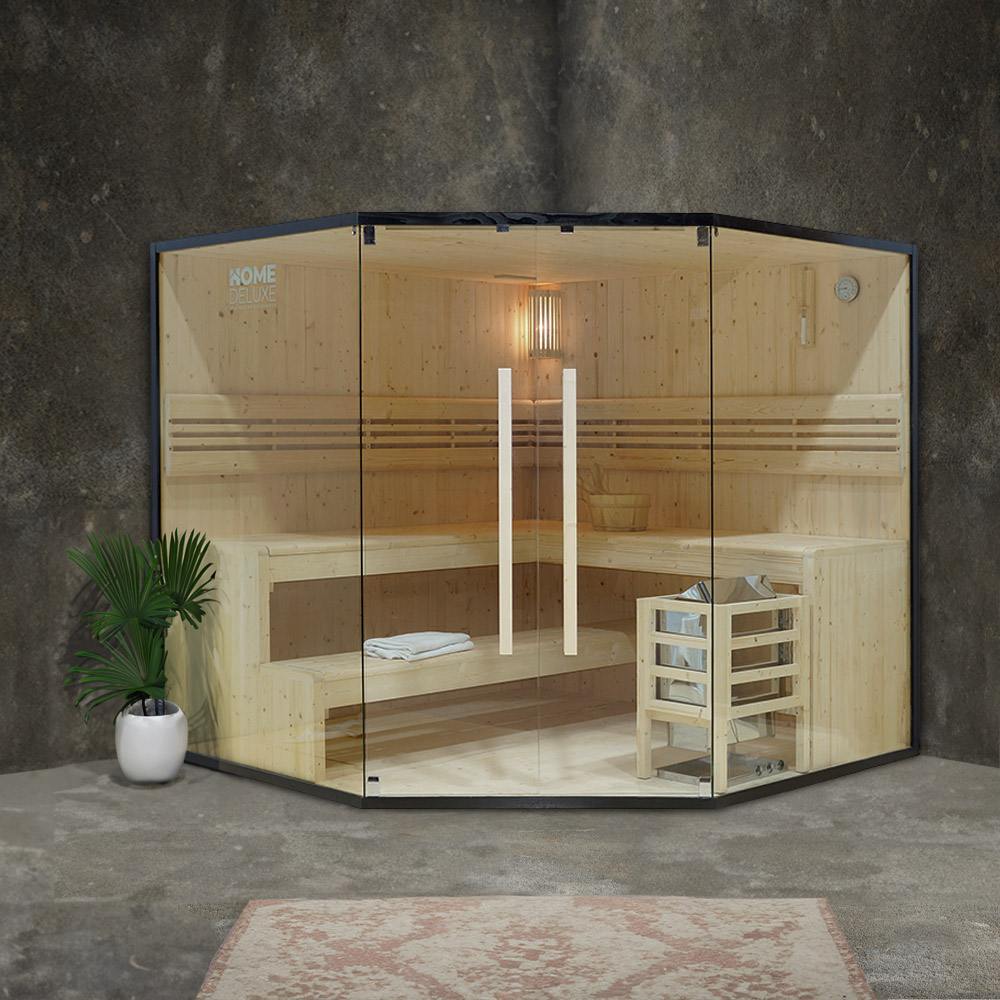 Tradičná sauna SHADOW XL BIG - 200 x 200 cm pre 6 osôb
