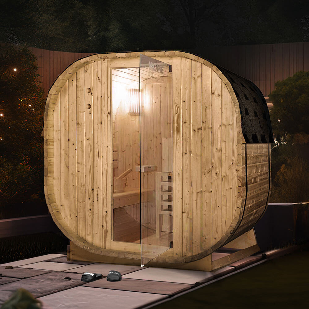 Vonkajšia sauna CUBE M - 194 x 120 cm pre 2 osoby