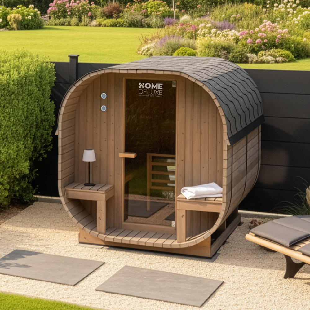 Vonkajšia sauna CUBE DELUXE L – 194 x 220 cm pre 4 osoby