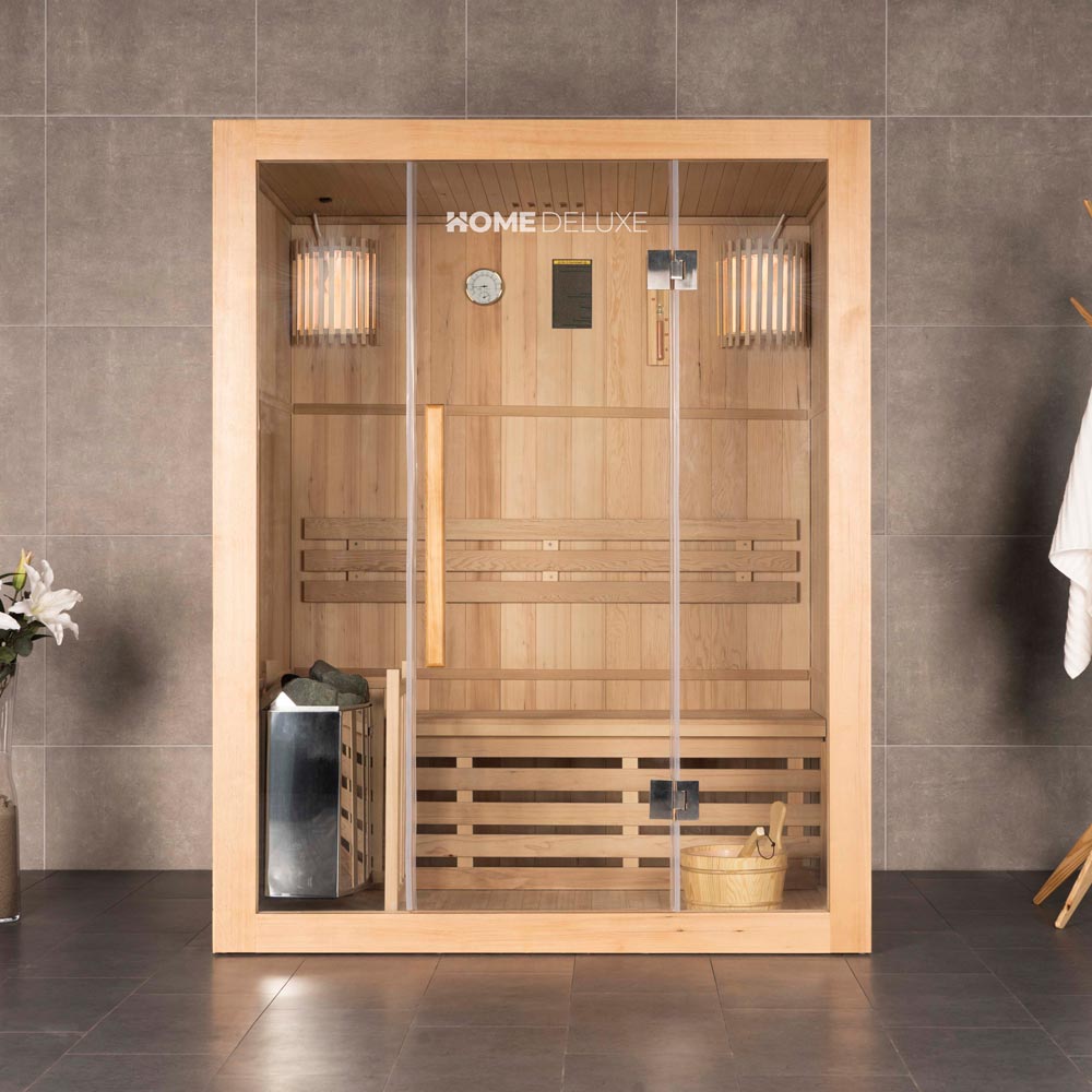 Tradičná sauna SKYLINE L - 150 x 120 cm pre 3 osoby