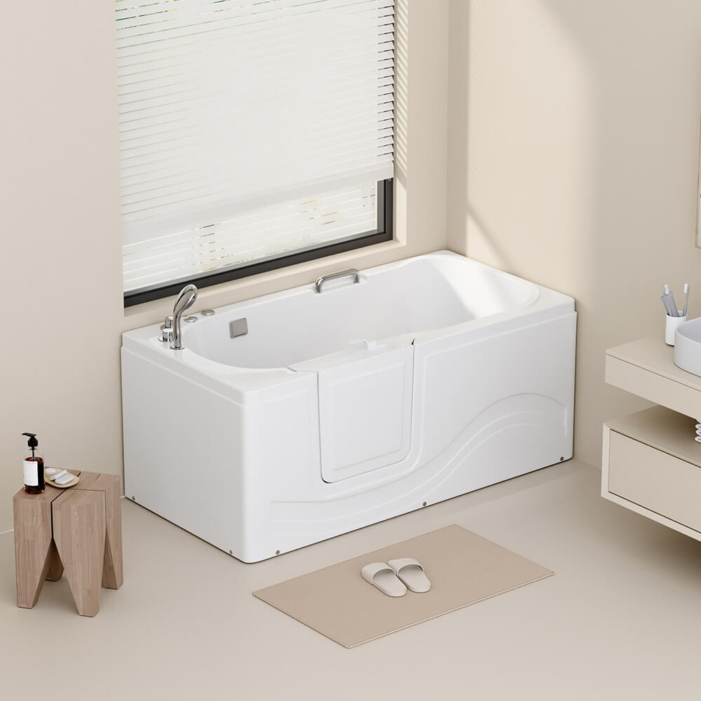 Bezbariérová vaňa s hydromasážou VITAL M - 153 x 76 cm Ľavá