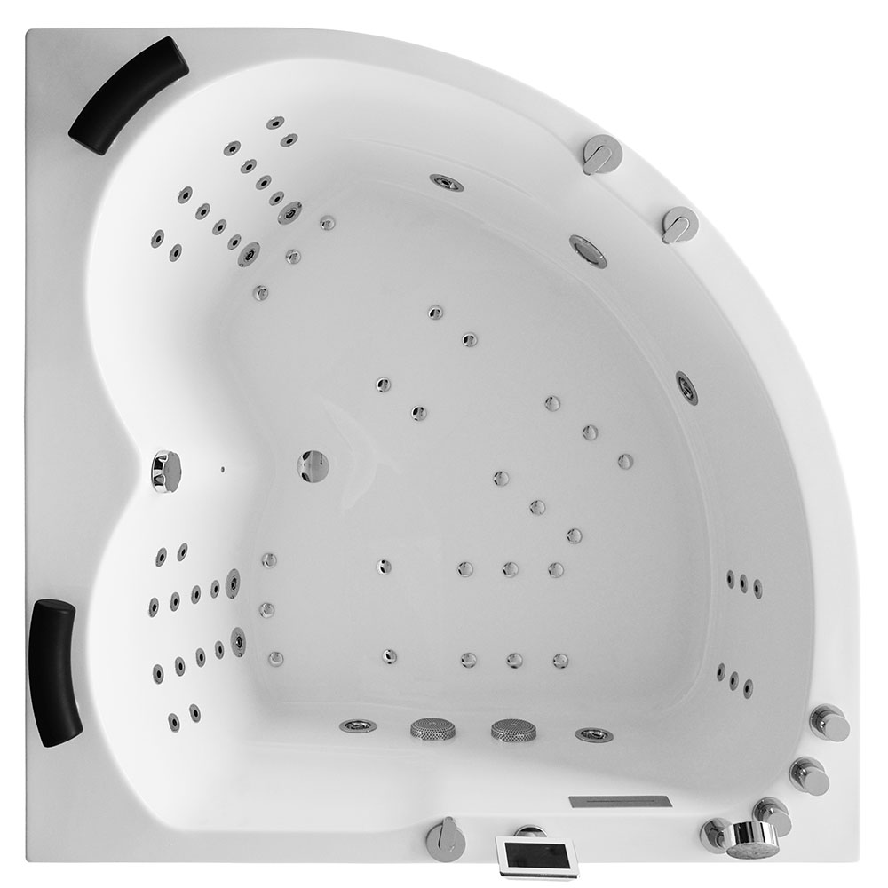 M-SPA - 0032A - Vaňa s hydromasážou pravá 150 x 150 x 70 cm