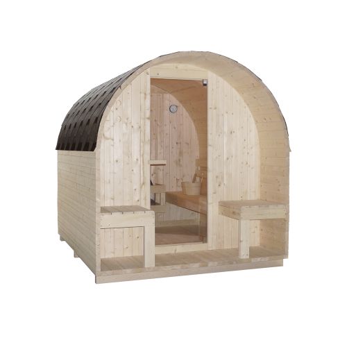 Vonkajšia sauna ISLAND XL pre 4 osoby 189x220x200 cm