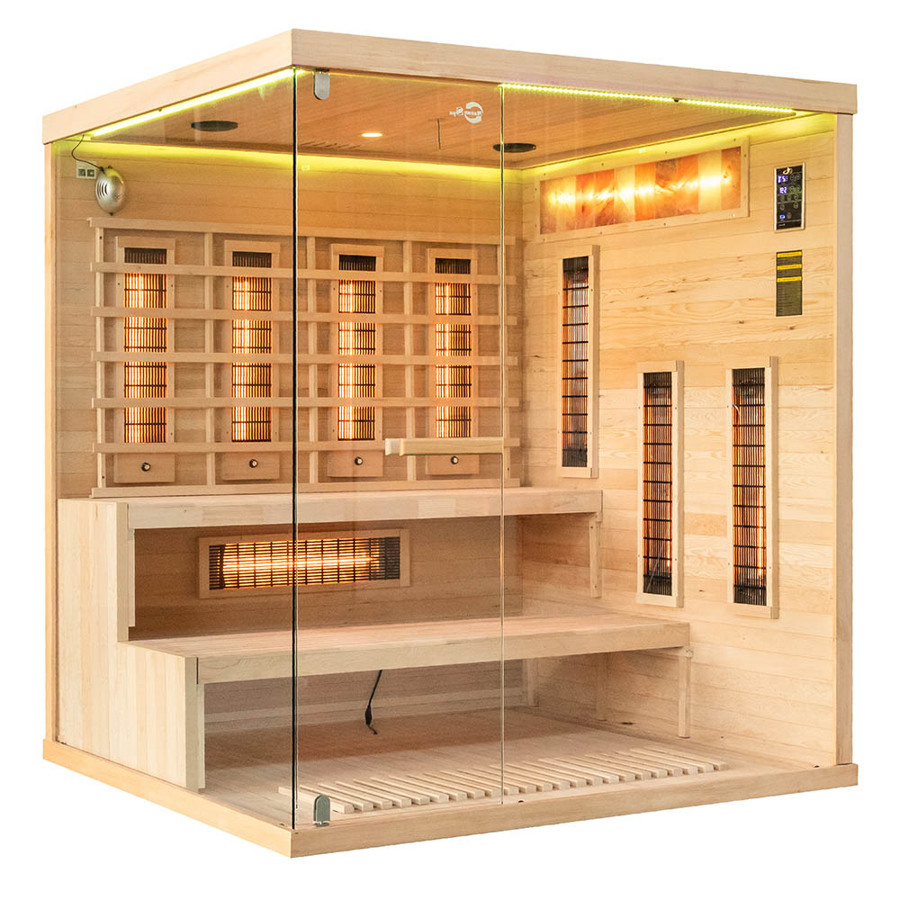 Infrasauna pravá so soľným kameňom 175X140X200CM