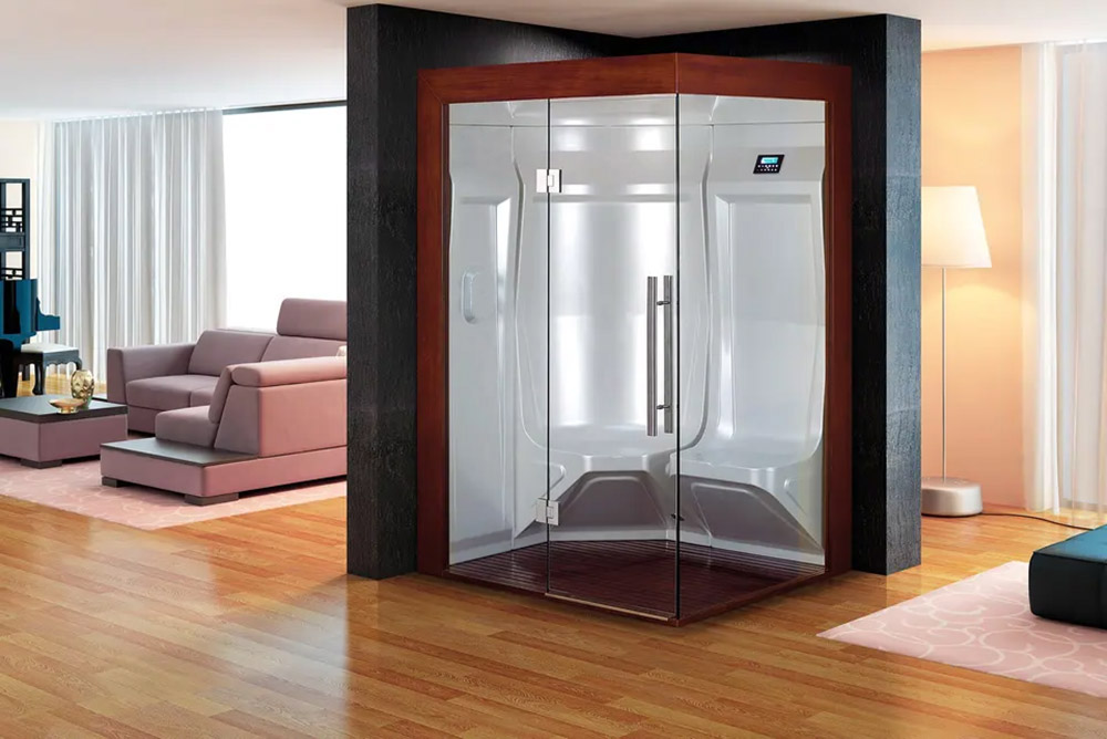 Parná sauna ĽAVÁ 135X118X210CM 5 kW