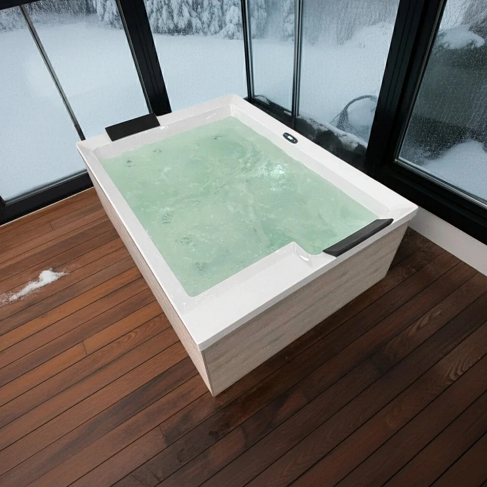 Vonkajšia vírivka pre 2 osoby Sanotechnik Zadar biela 190x140cm