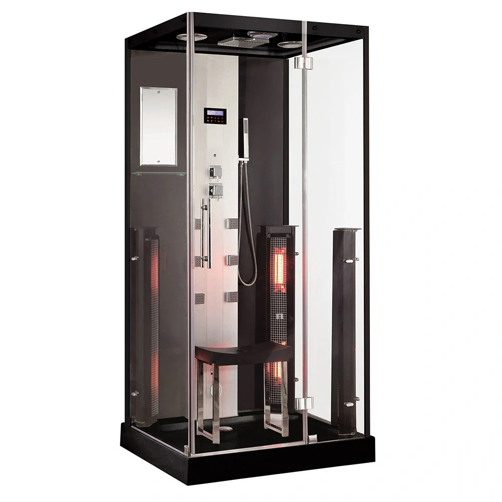 M-Spa - TRIO - Infrasauna, parná sauna a sprchový box 100 x 90 x 215 cm