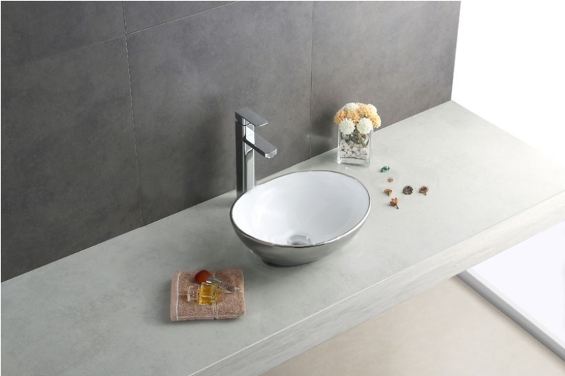 REA - Umývadlo SOFIA strieborná / biela ​