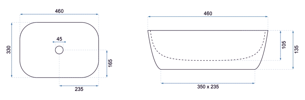 REA - Umývadlo Belinda Slim