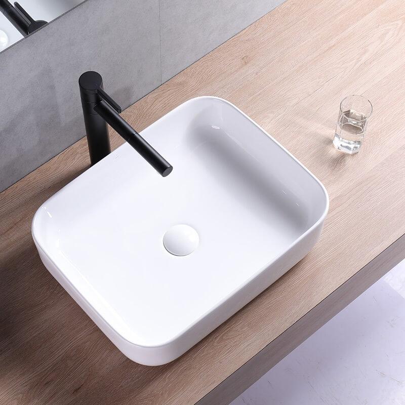Keramické umývadlo na dosku DEMI SLIM 51 x 39 x 13,5 cm