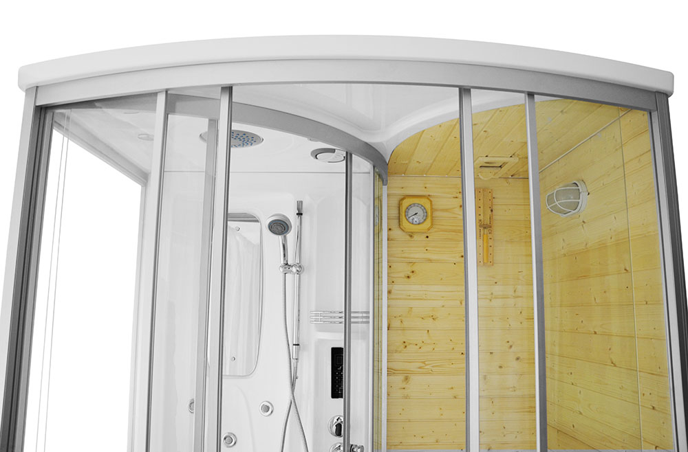 M-SPA - Suchá parná sauna s hydromasážnou funkciou 165 x 105 x 215 cm