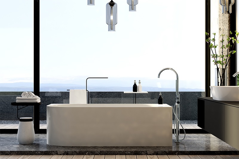 MERA - voľne stojaca vaňa pravá 170 x 80 cm