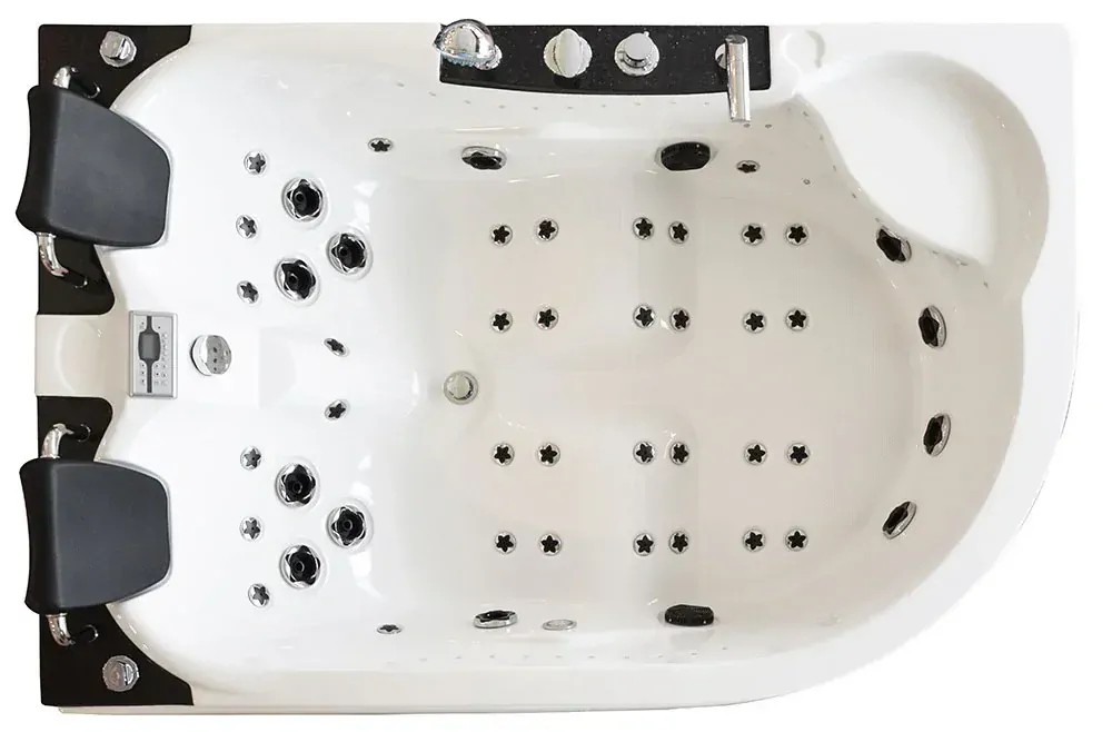 M-SPA 1062 Ľavá kúpeľňová vaňa s hydromasážou 180 x 120 x 61 cm