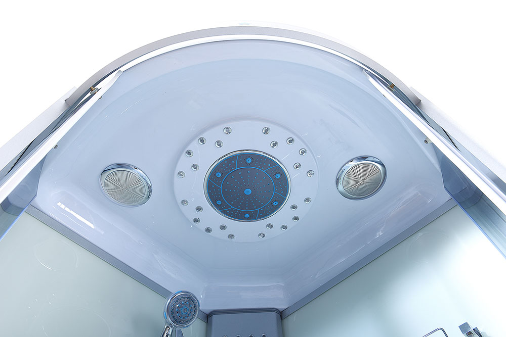 M-SPA - Sprchový box biely s hydromasážou 513B 90 x 90 x 215 cm