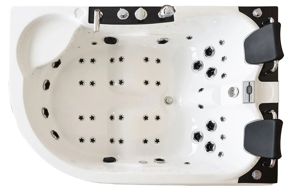 M-SPA 1062 Pravá kúpeľňová vaňa s hydromasážou 180 x 120 x 61 cm