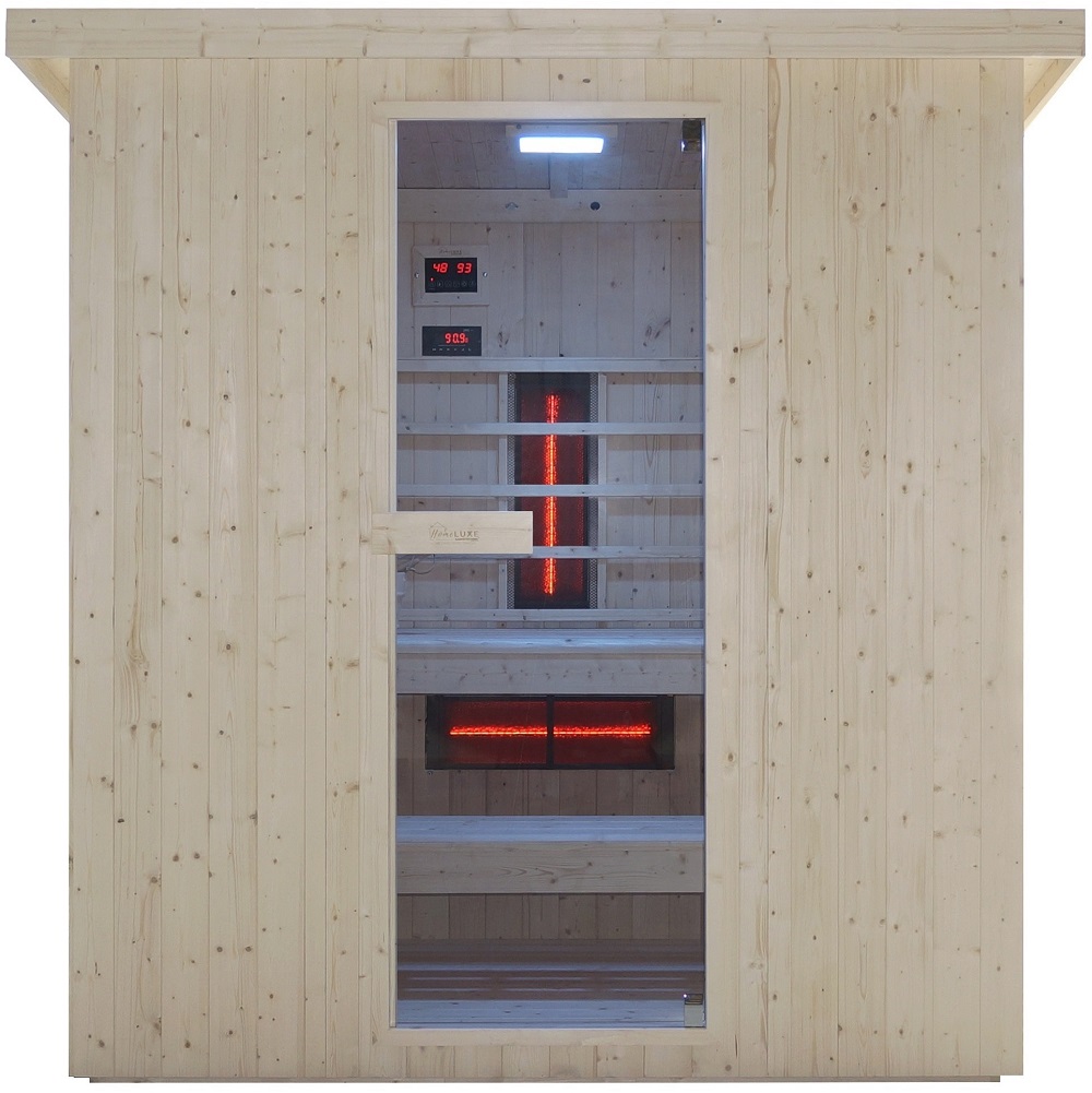 Sanotechnik - Vonkajšia kombinovaná sauna (Fínska / infrasauna) pre 6 osôb LAHTI
