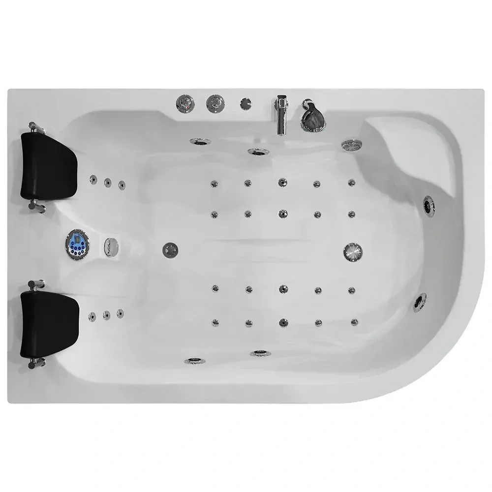 M-SPA - Ľavá kúpeľňová vaňa SPA s hydromasážou 180 x 120 x 54 cm