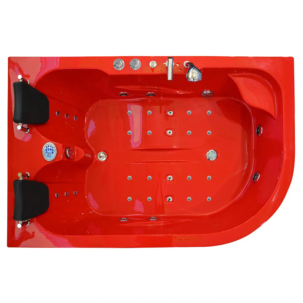 M-SPA - Ľavá kúpeľňová vaňa TURBO PLUS SPA s hydromasážou 180 x 120 x 54 cm